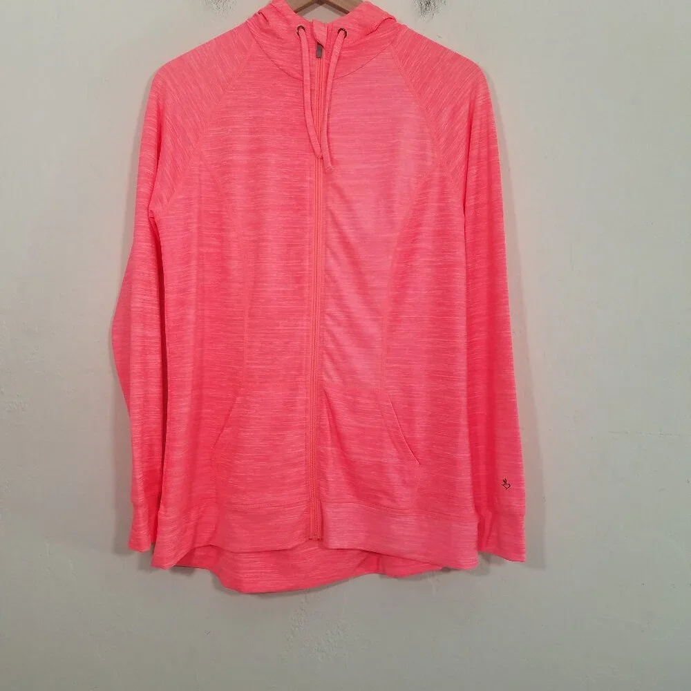 Like New Torrid Active Spacedye Hoodie Zip Up Thumbhole Size 0 - Picture 4 of 7